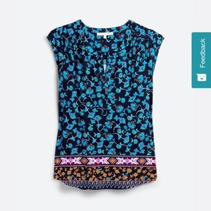 Daniel Rainn - Abrienne Split Neck Cap Sleeve Knit Top - Stitchfix